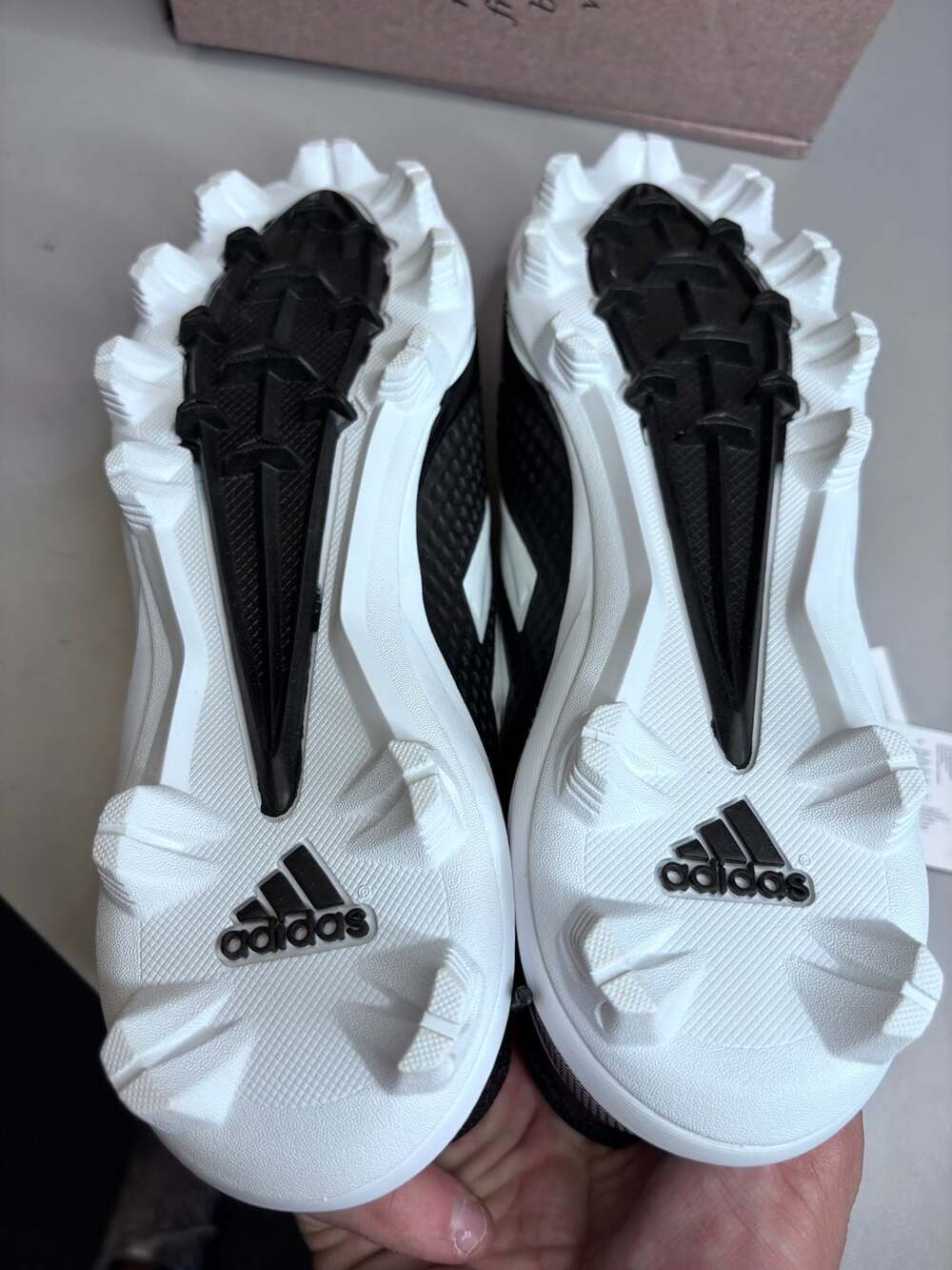 Adidas PureHustle 2 MD Baseball/Softball Cleats - Black/White size 5.5 - Picture 5 of 5